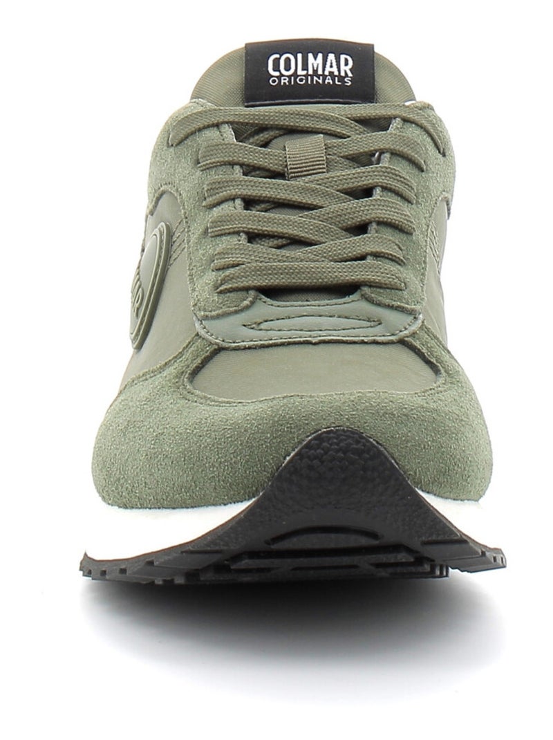 Baskets en Cuir & Mesh Colmar Kaki - Kiabi