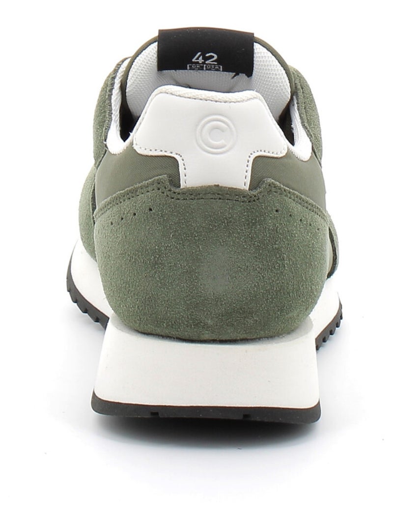 Baskets en Cuir & Mesh Colmar Kaki - Kiabi