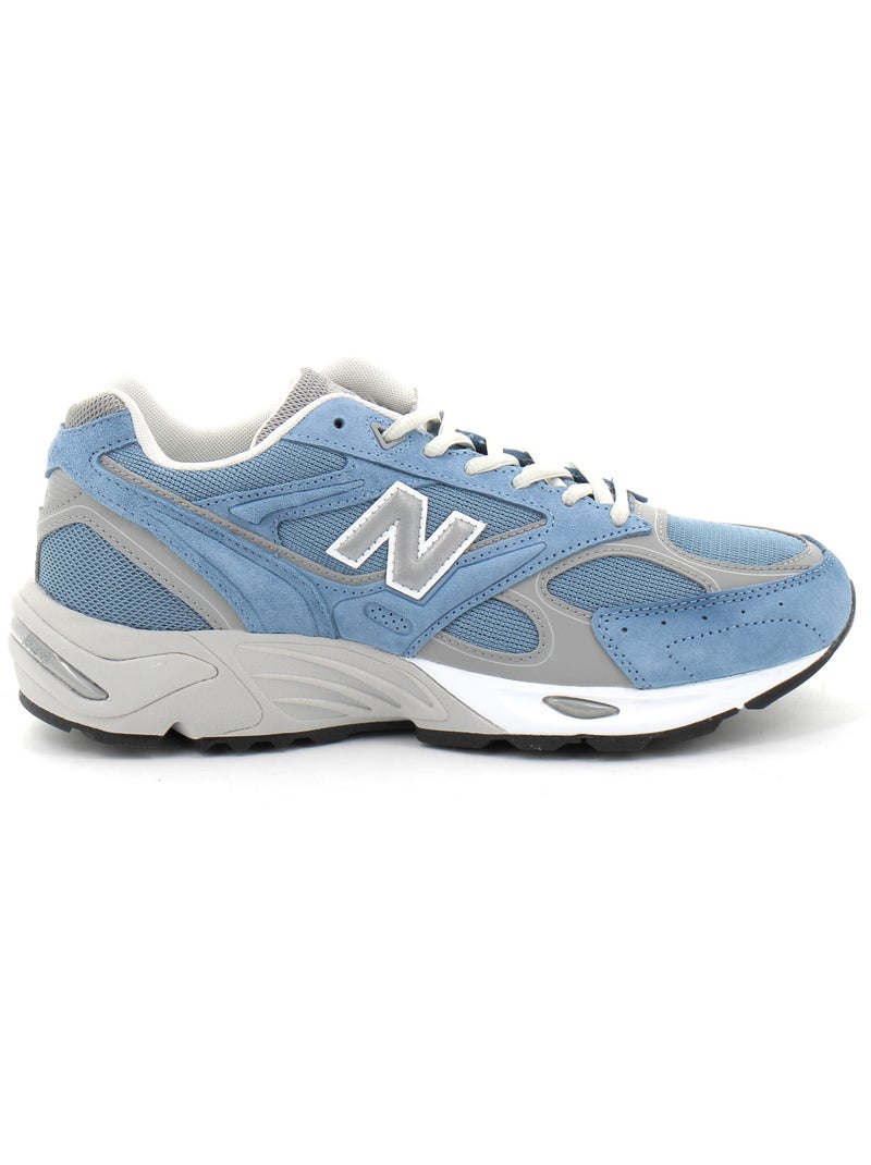 Baskets en cuir & mesh new balance Bleu - Kiabi