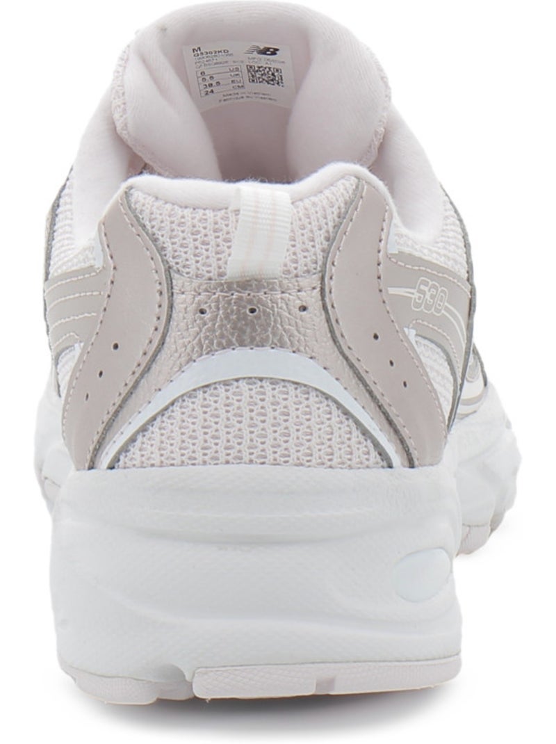 Baskets en cuir & mesh new balance Rose - Kiabi