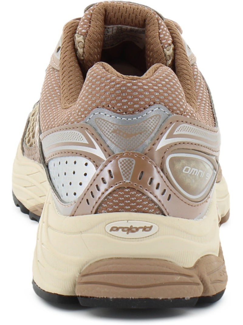 Baskets en cuir & mesh saucony Marron - Kiabi