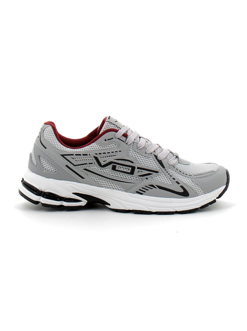 Baskets en Cuir & Mesh vo7 Gris - Kiabi
