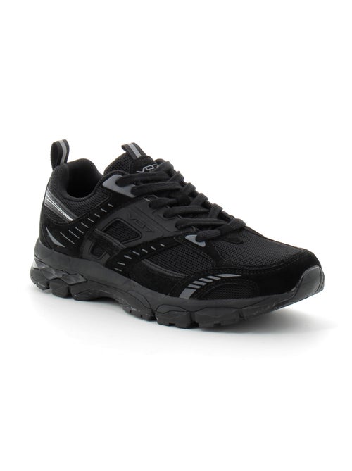 Baskets en Cuir & Mesh vo7 - Kiabi