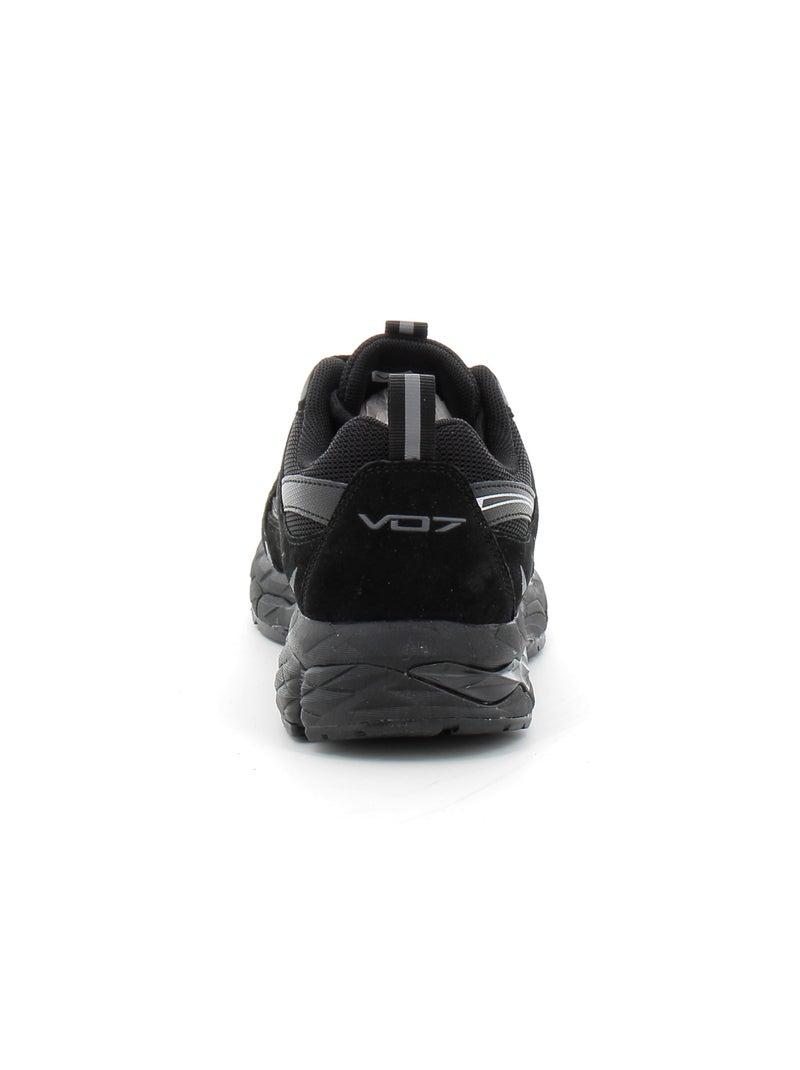 Baskets en Cuir & Mesh vo7 Noir - Kiabi