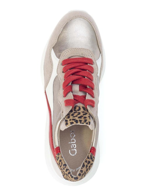 Baskets  en cuir - Kiabi