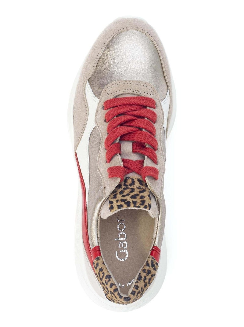 Baskets  en cuir Multicolore - Kiabi