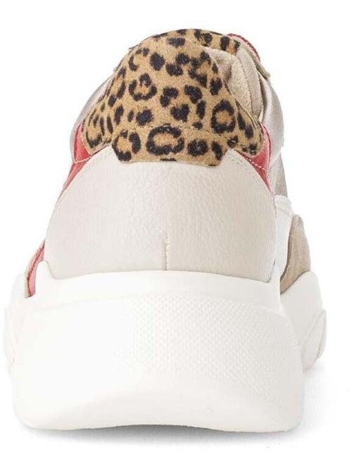 Baskets  en cuir - Kiabi