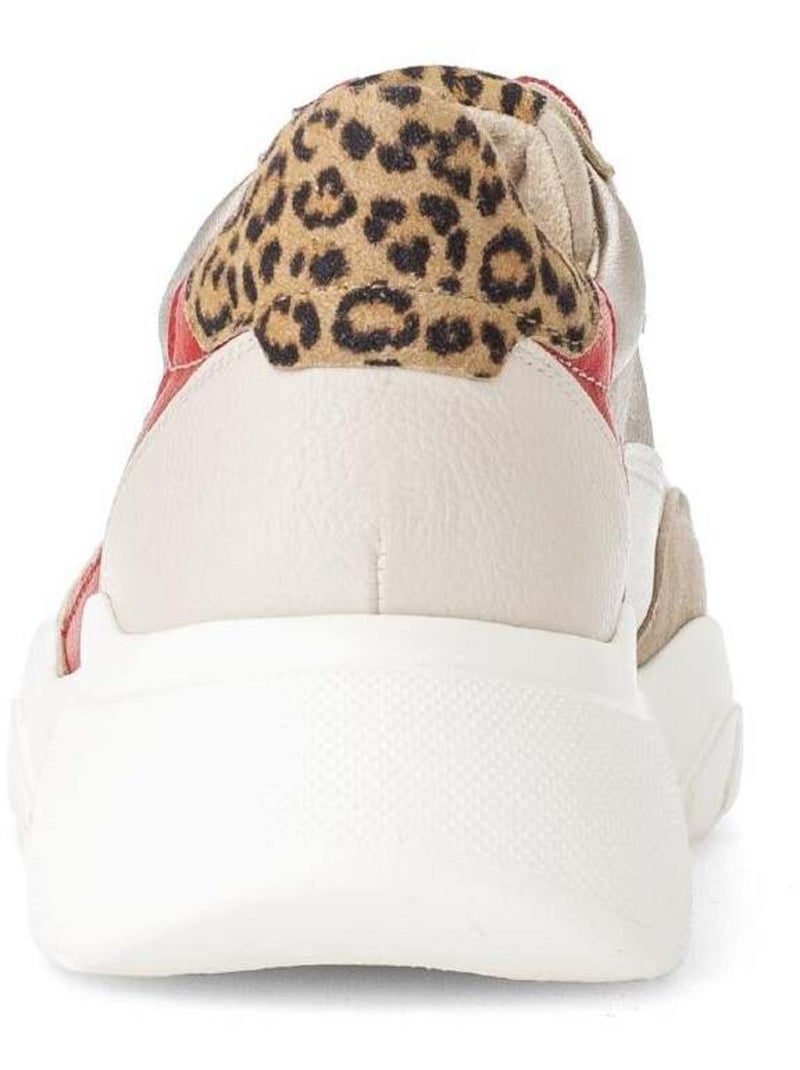 Baskets  en cuir Multicolore - Kiabi