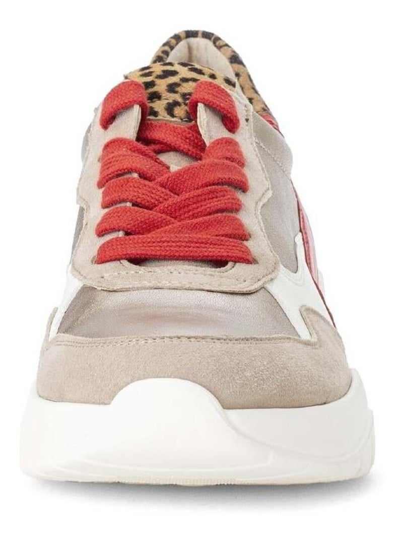 Baskets  en cuir Multicolore - Kiabi