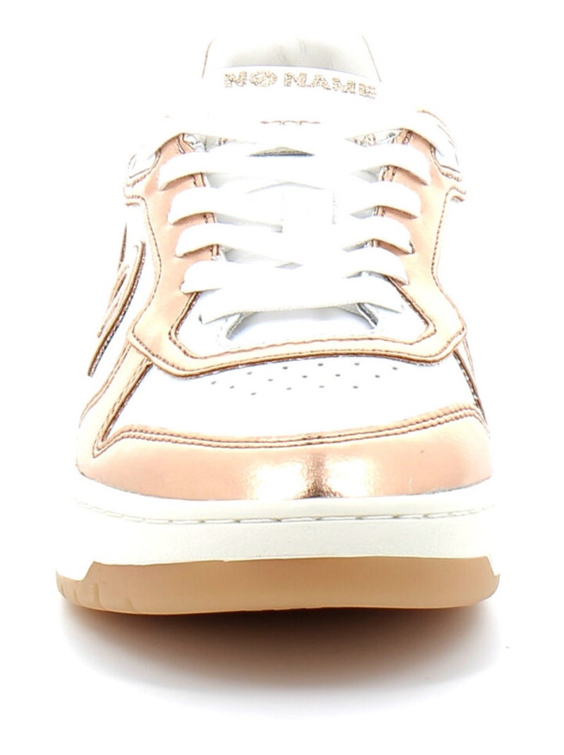 Baskets en Cuir no Name Blanc - Kiabi