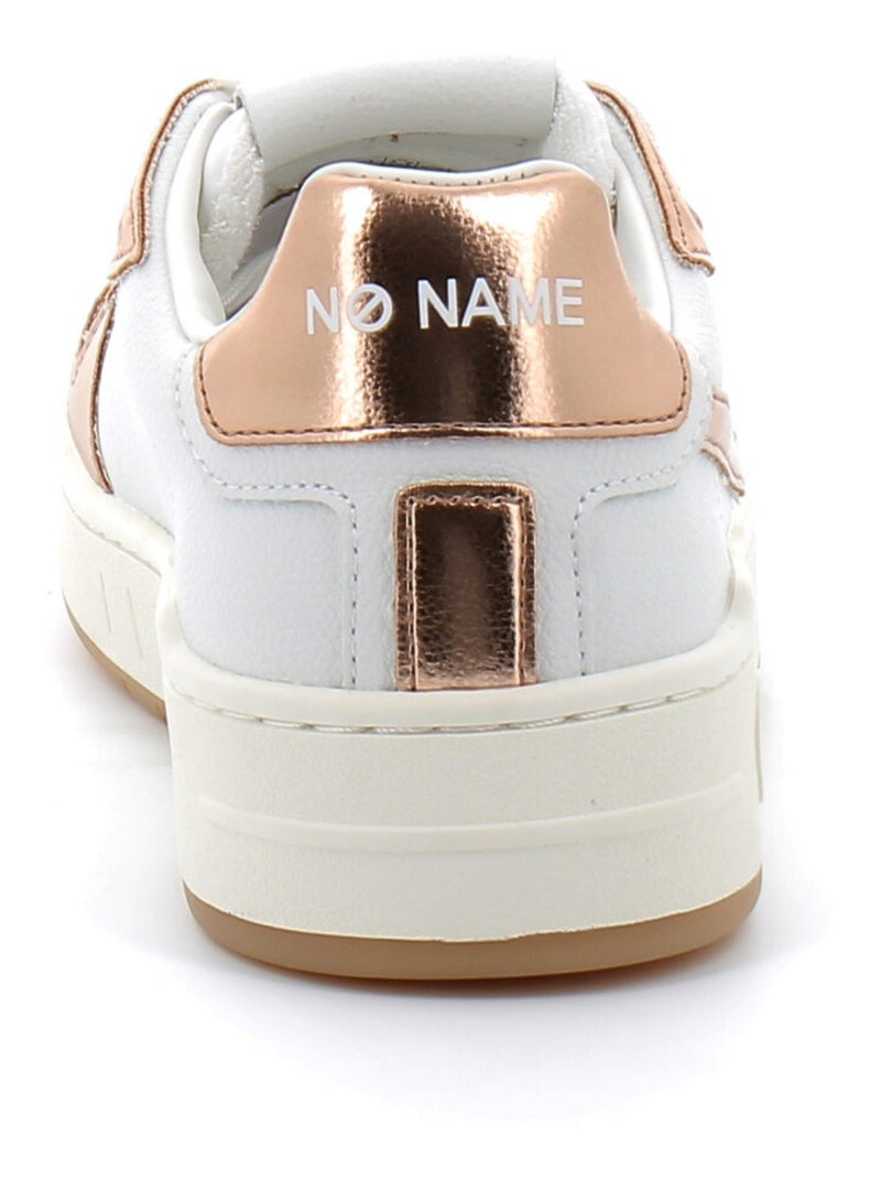 Baskets en Cuir no Name Blanc - Kiabi