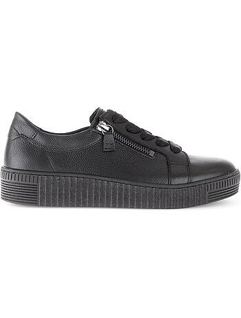 Baskets en cuir