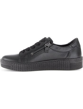 Baskets en cuir