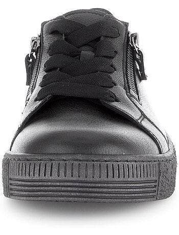 Baskets en cuir