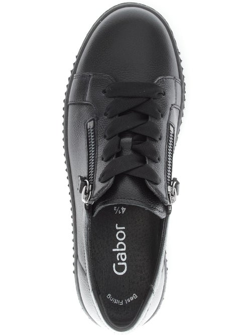 Baskets  en cuir - Kiabi