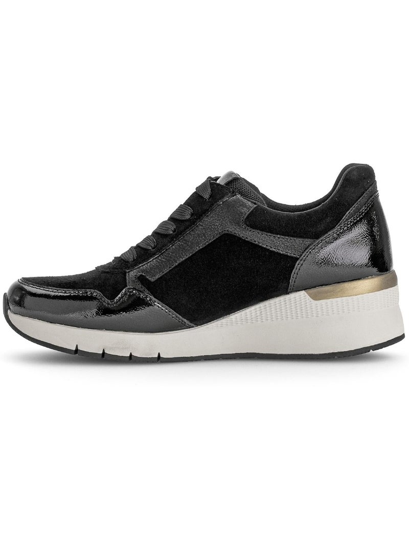 Baskets  en cuir Noir Noir - Kiabi