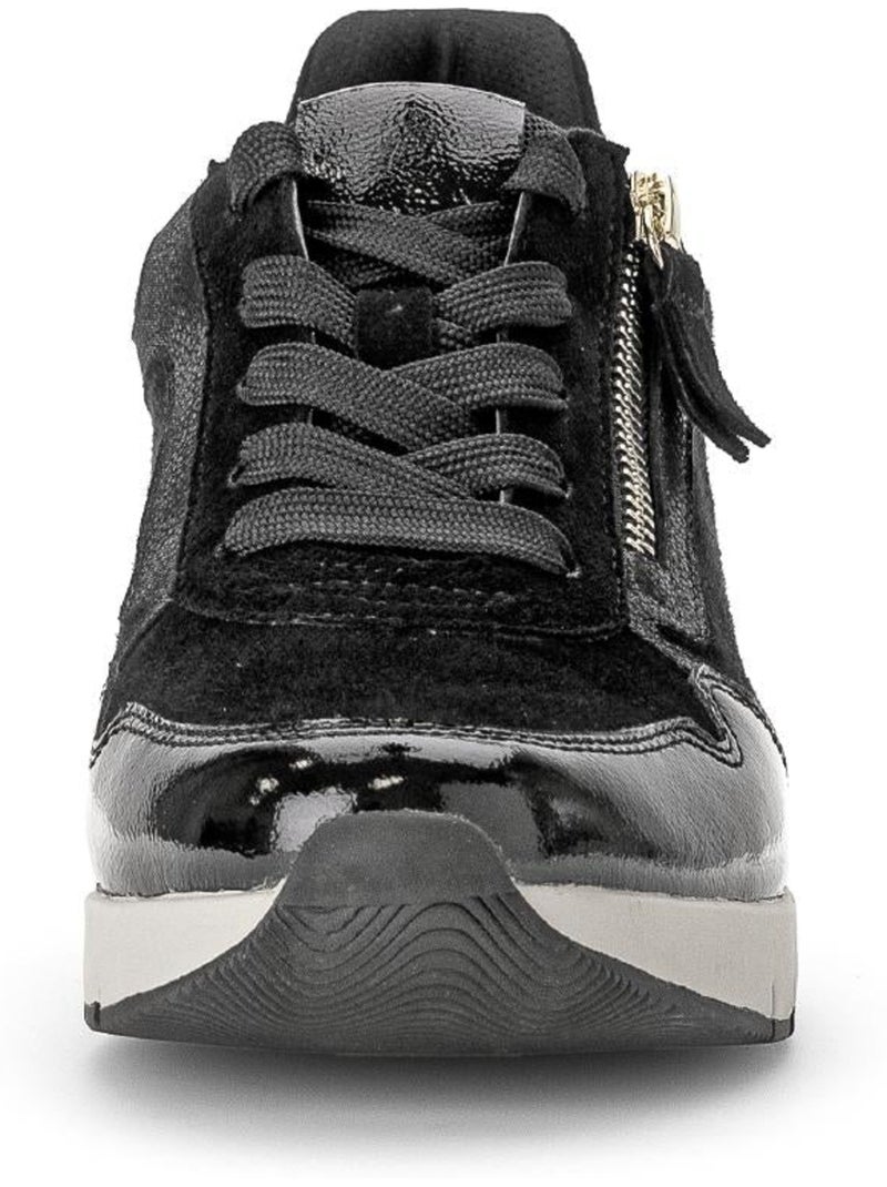Baskets  en cuir Noir Noir - Kiabi