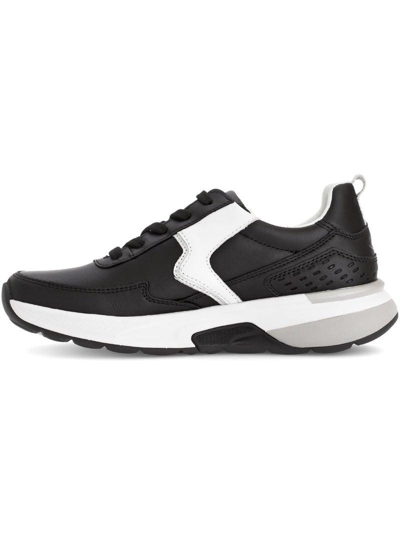 Baskets  en cuir Noir Noir - Kiabi
