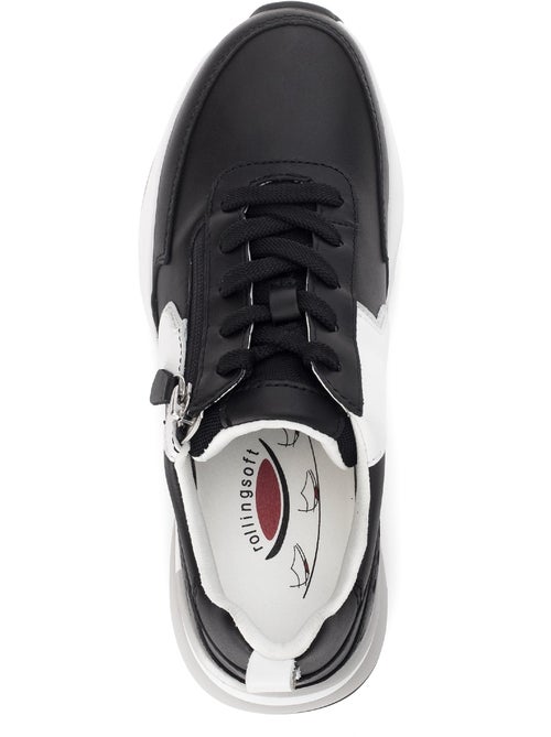 Baskets  en cuir - Kiabi