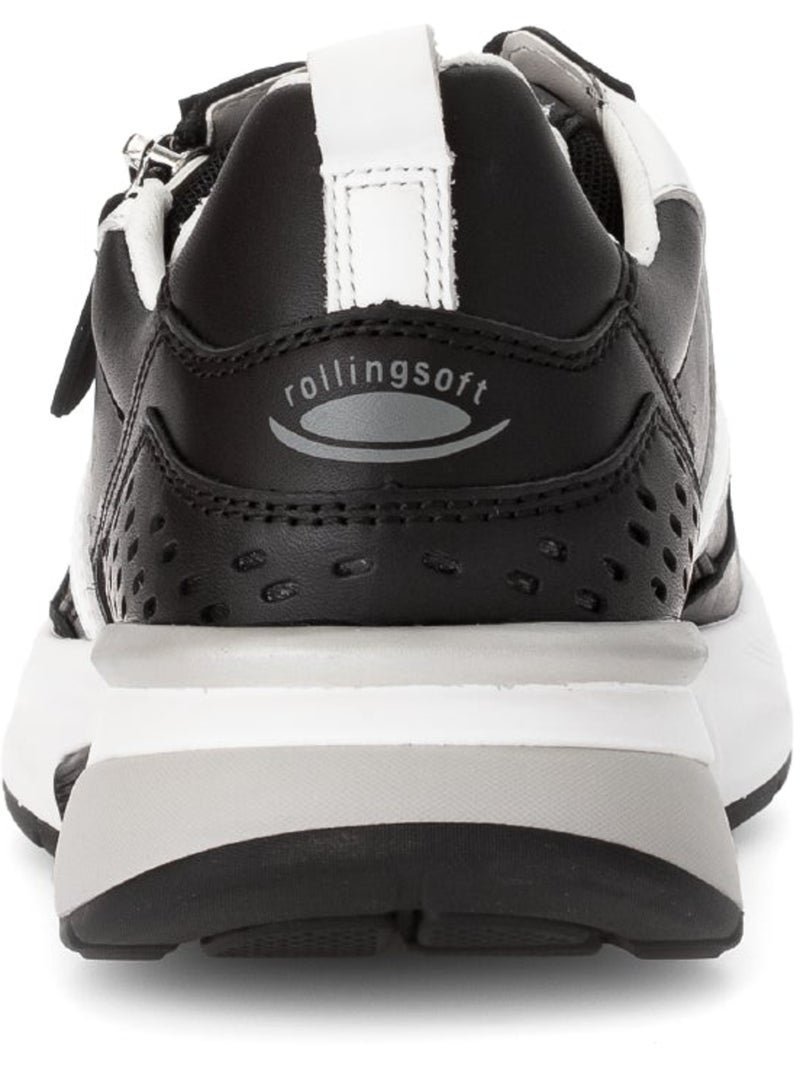 Baskets  en cuir Noir Noir - Kiabi