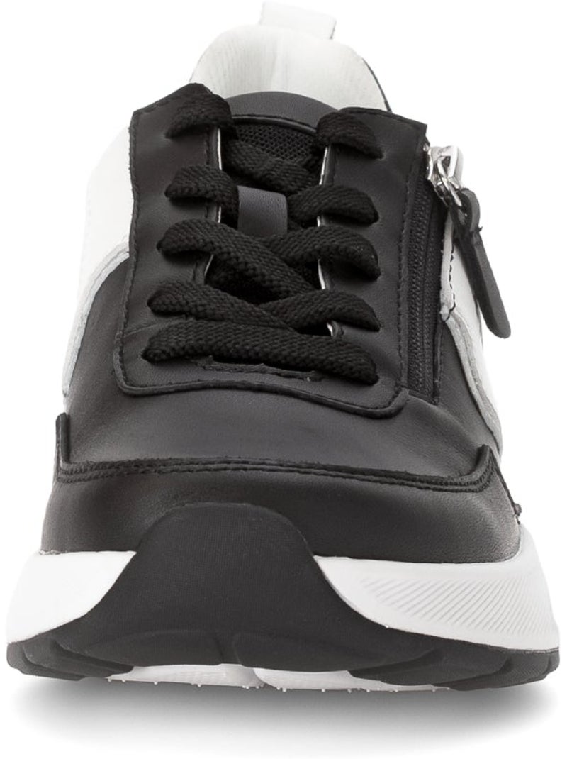 Baskets  en cuir Noir Noir - Kiabi