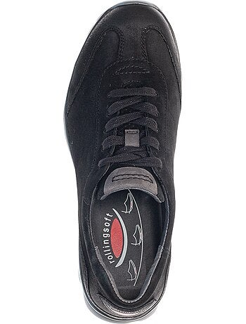 Baskets en cuir