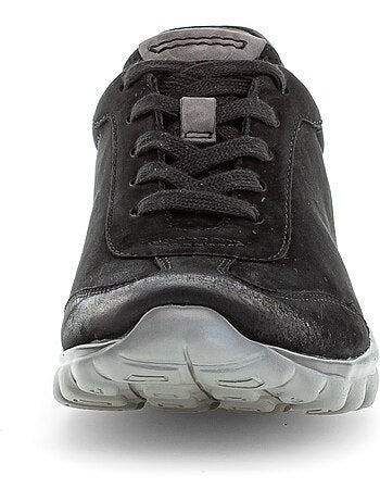 Baskets en cuir