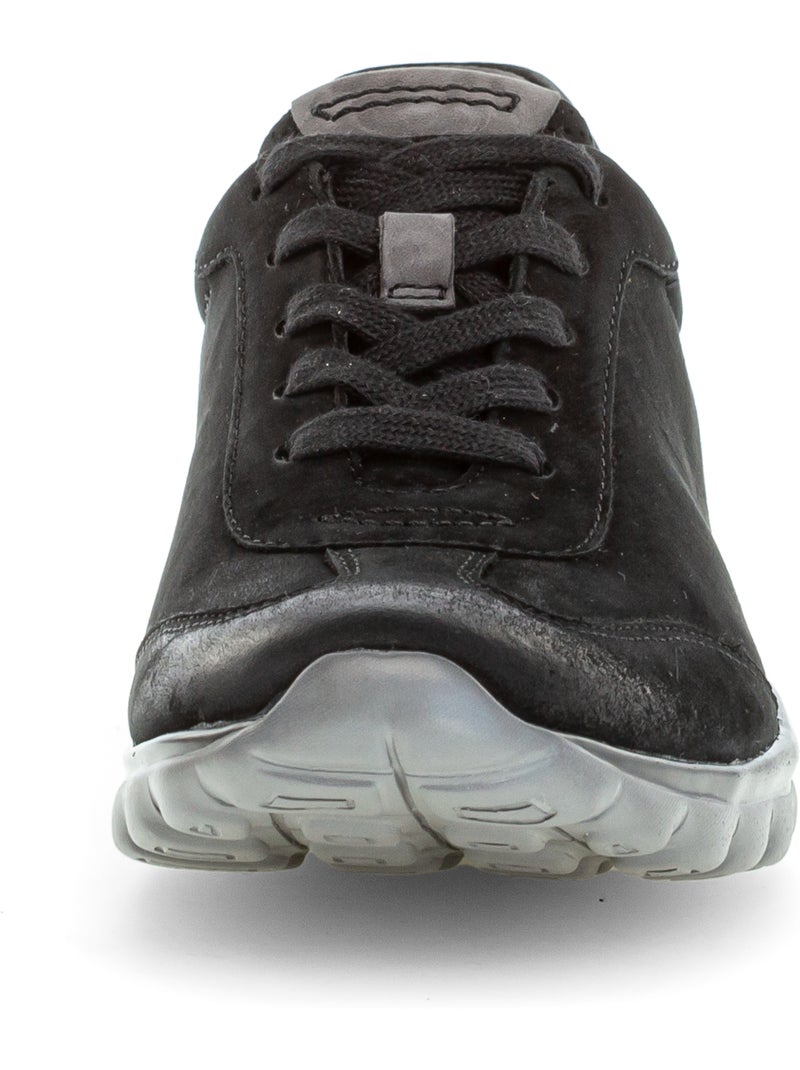 Baskets  en cuir Noir Noir - Kiabi