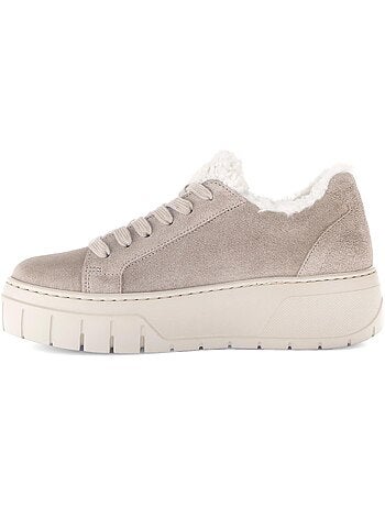 Baskets en cuir nubuck - doublure intérieure chaude