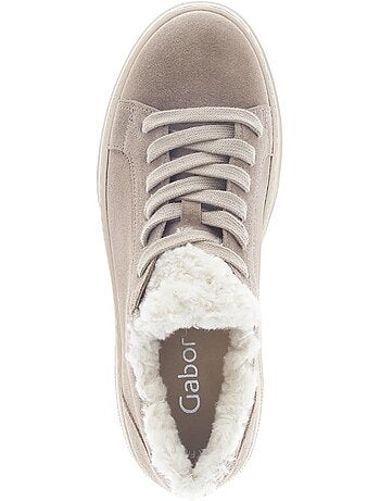 Baskets en cuir nubuck - doublure intérieure chaude