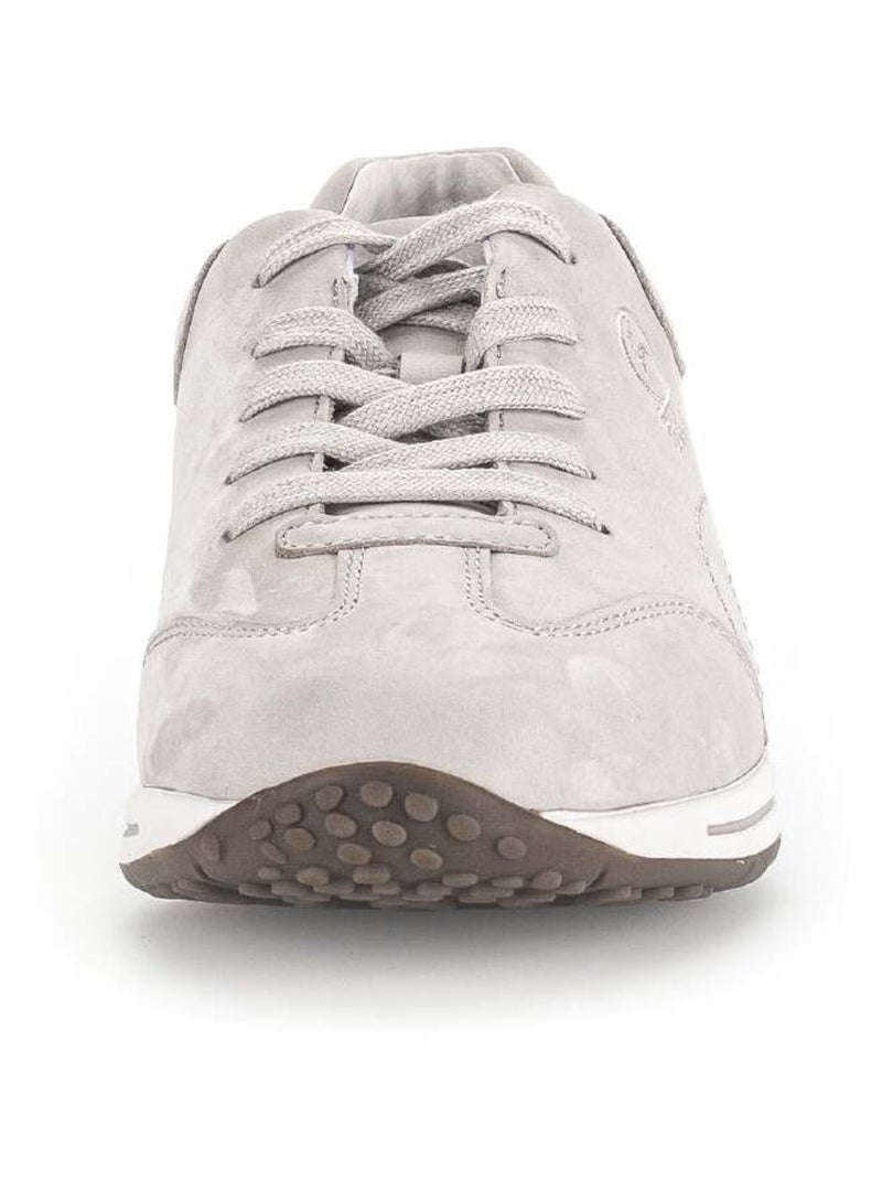 Baskets  en cuir nubuck Beige - Kiabi