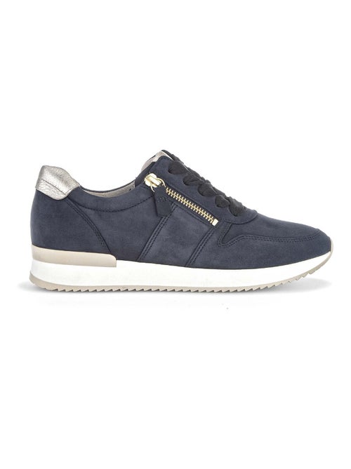 Baskets  en cuir nubuck - Kiabi