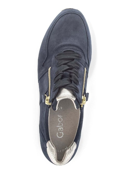 Baskets  en cuir nubuck - Kiabi