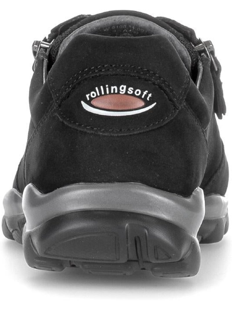 Baskets  en cuir nubuck Noir Noir - Kiabi
