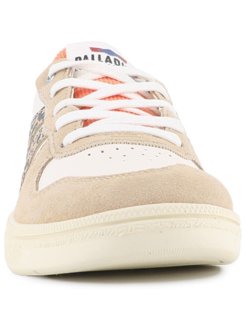 Baskets en Cuir Palladium Beige - Kiabi