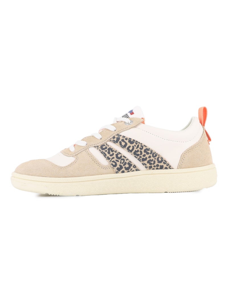 Baskets en Cuir Palladium Beige - Kiabi