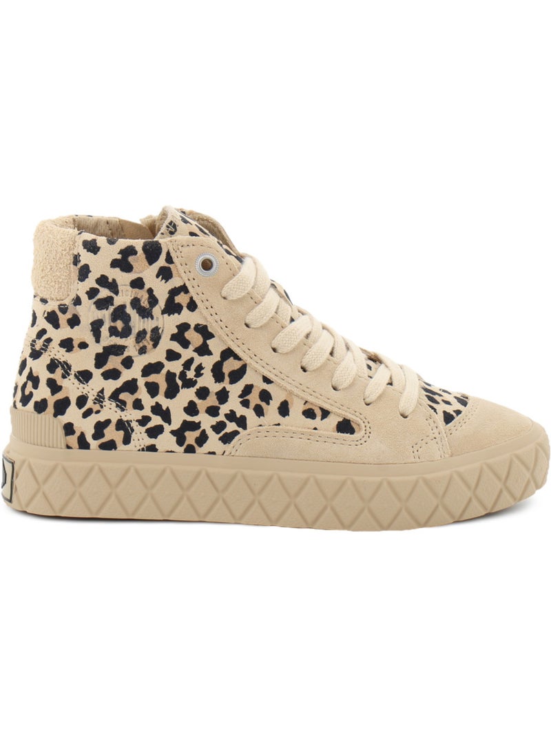 Baskets en cuir palladium Beige - Kiabi