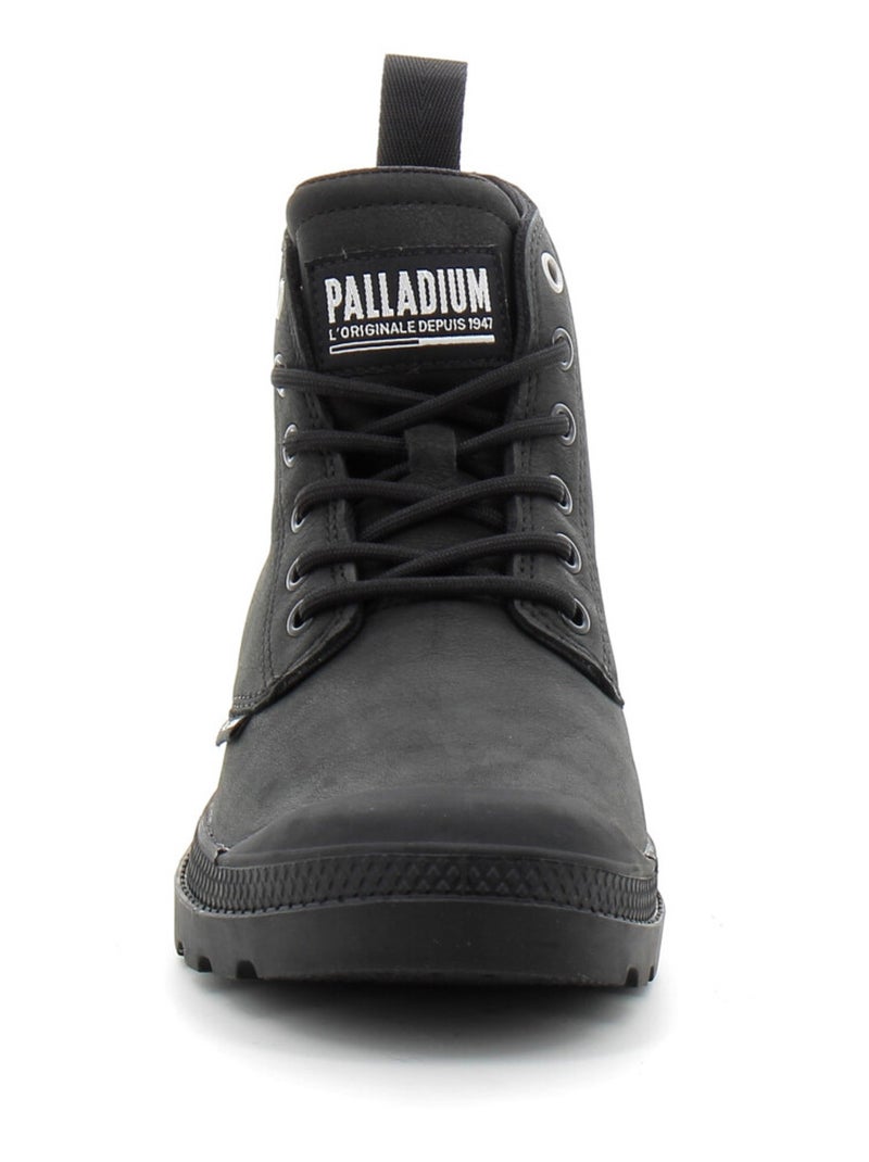 Baskets en Cuir Palladium Noir - Kiabi