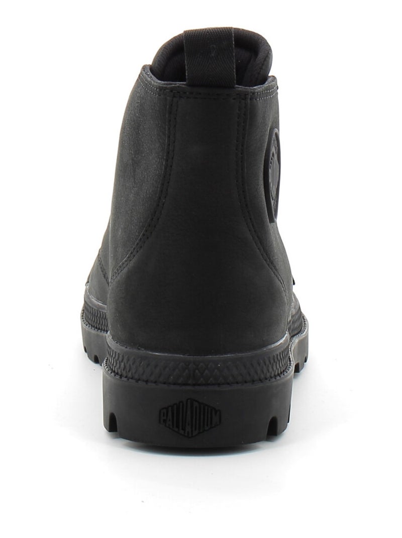 Baskets en Cuir Palladium Noir - Kiabi