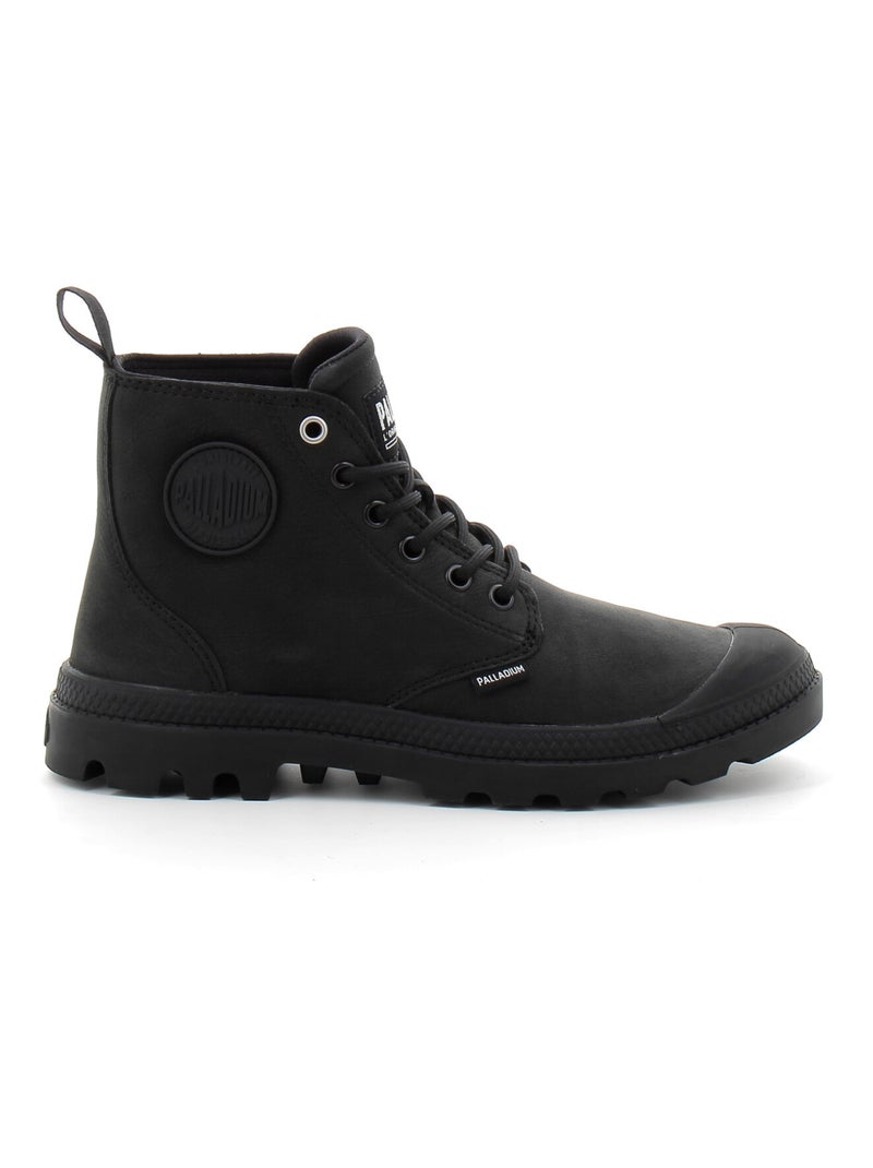 Baskets en Cuir Palladium Noir - Kiabi