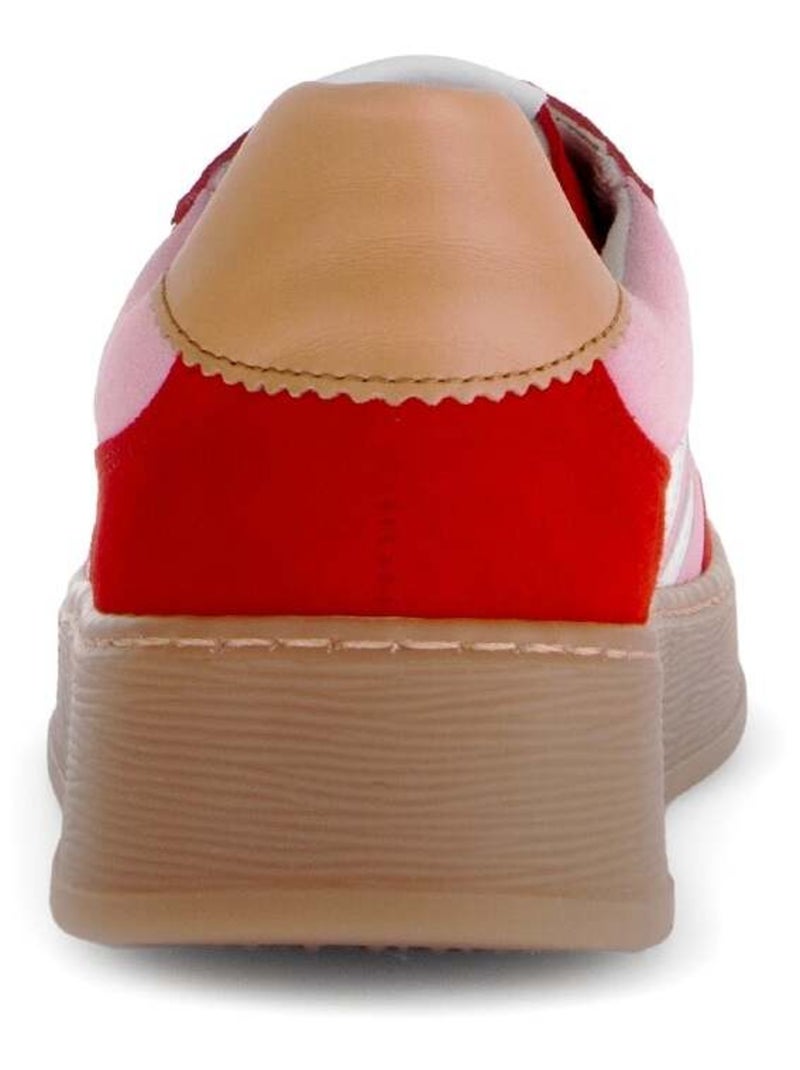 Baskets  en cuir Rose - Kiabi