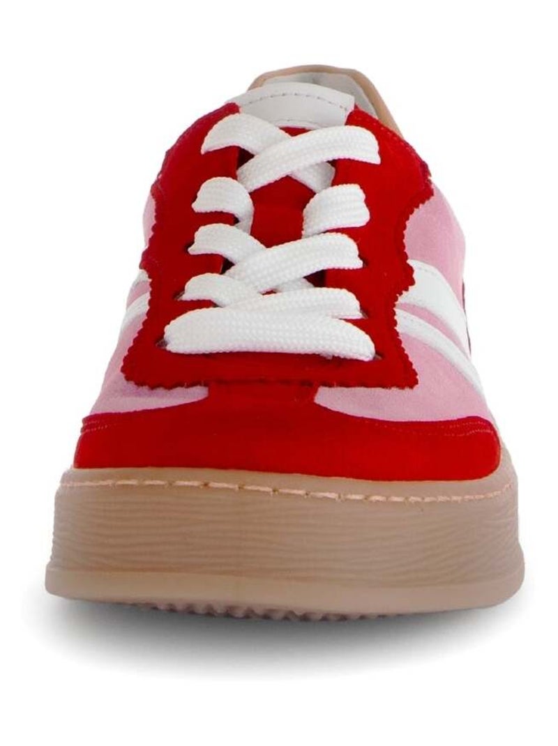 Baskets  en cuir Rose - Kiabi