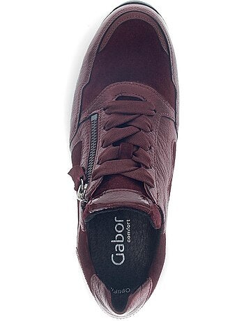 Baskets en cuir