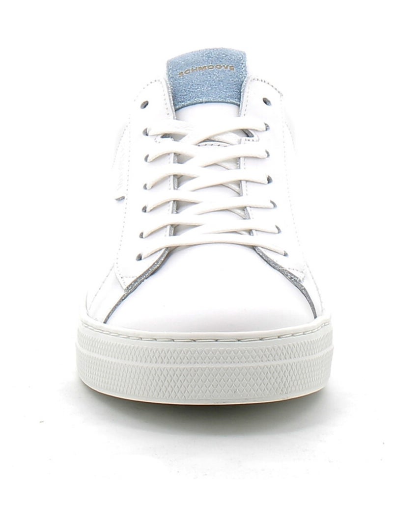 Baskets en Cuir Schmoove Blanc - Kiabi