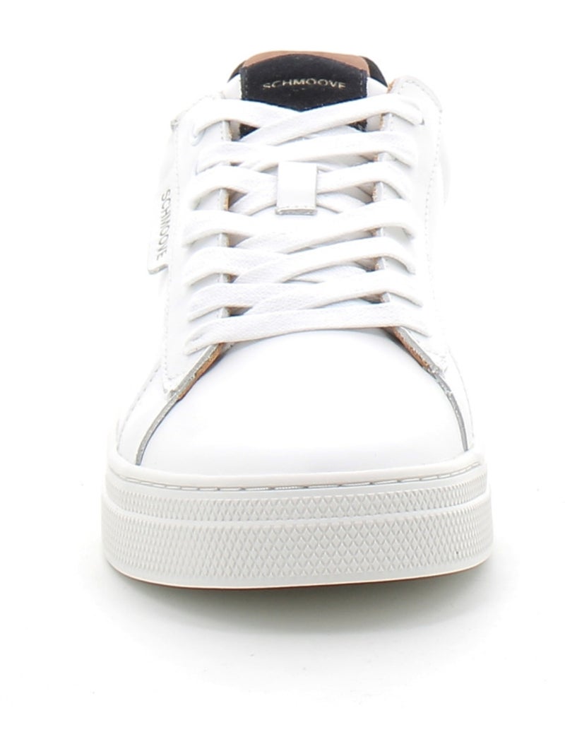 Baskets en Cuir Schmoove Blanc - Kiabi