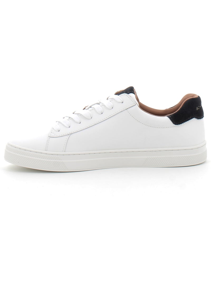 Baskets en Cuir Schmoove Blanc - Kiabi