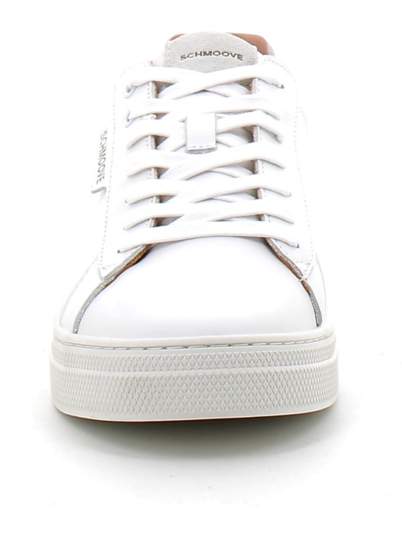 Baskets en Cuir Schmoove Blanc - Kiabi