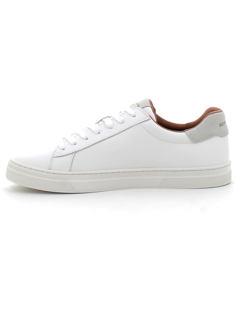 Baskets en Cuir Schmoove Blanc - Kiabi