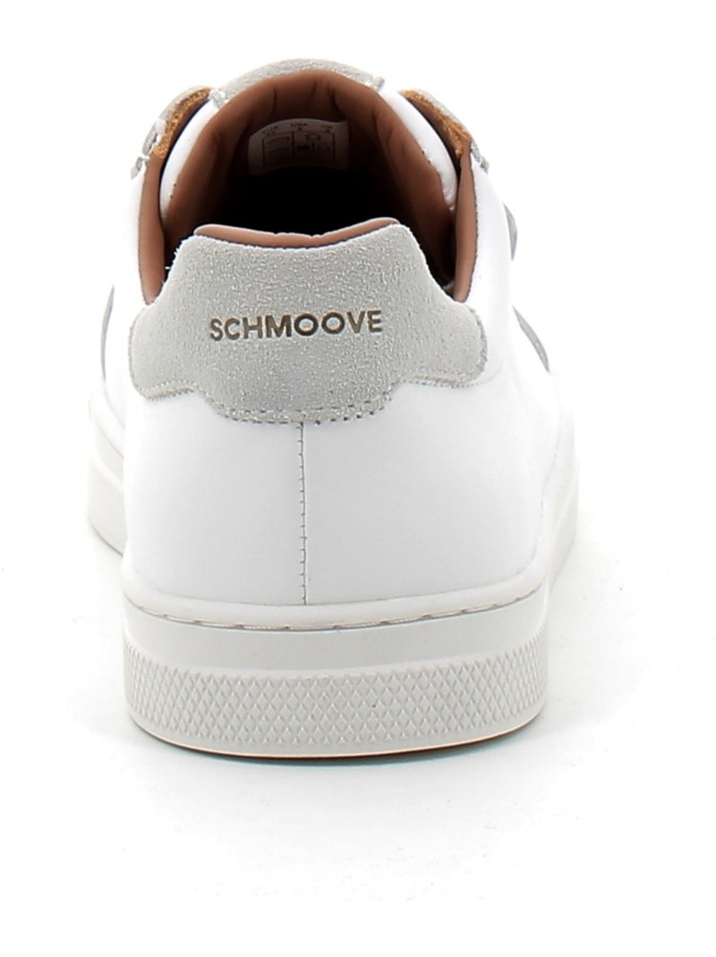 Baskets en Cuir Schmoove Blanc - Kiabi