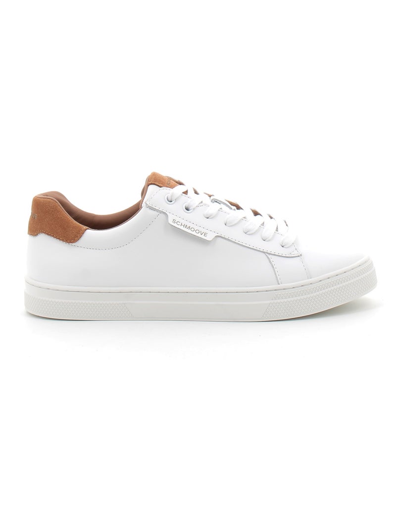 Baskets en Cuir Schmoove Blanc - Kiabi